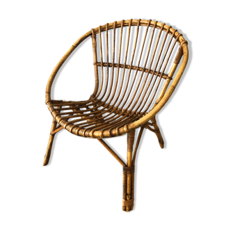 Vintage rattan chair 60
