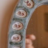 Ceramic mirror 17x23cm