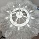 Large Italian Murano Glass Leaf Flush Mount Ceiling Light