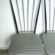 Paire de chaises Colette Gueden pied de poule années 50