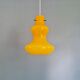 Vintage suspension in yellow opaline, Italy, 1960-70.