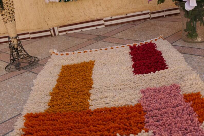 Berber wool hallway rug, 300cm x 90cm