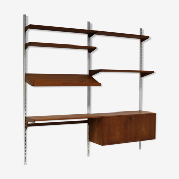 Vintage teak wall unit by Kai Kristiansen