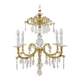 Maria Theresa salon chandelier, baroque Lobmeyr, crystal glass, Vienna, 1940s