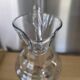 Large carafe / Jug in Paris crystal with stained glass decoration signed H 30 cm