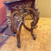 Antique carved wooden console – Louis XIV style – floral decoration