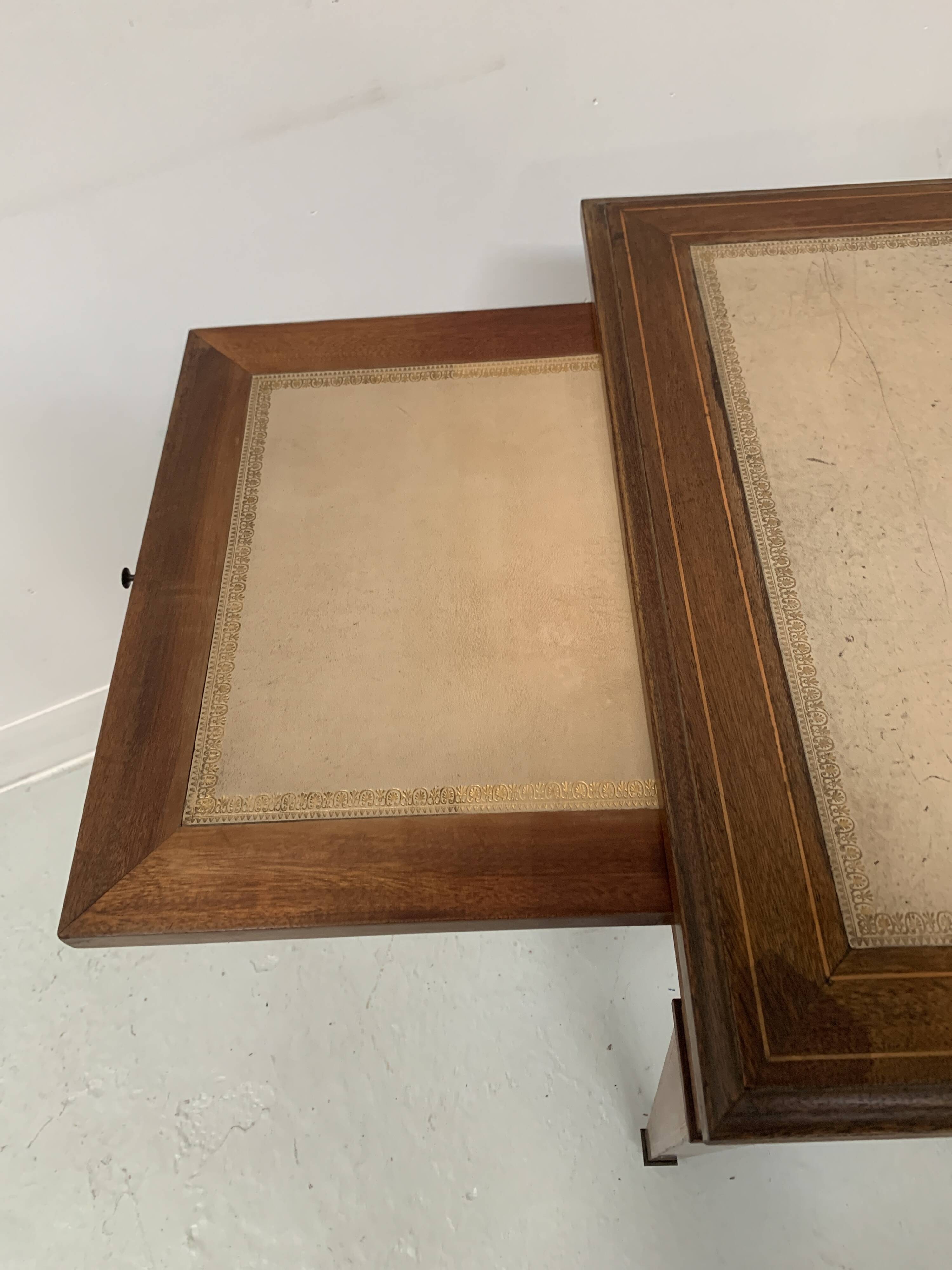 Directoire style desk in mahogany and veneer, 20th century