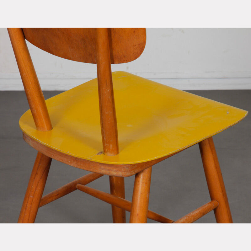 Suite of 3 chairs produced by Ton in the 1960s