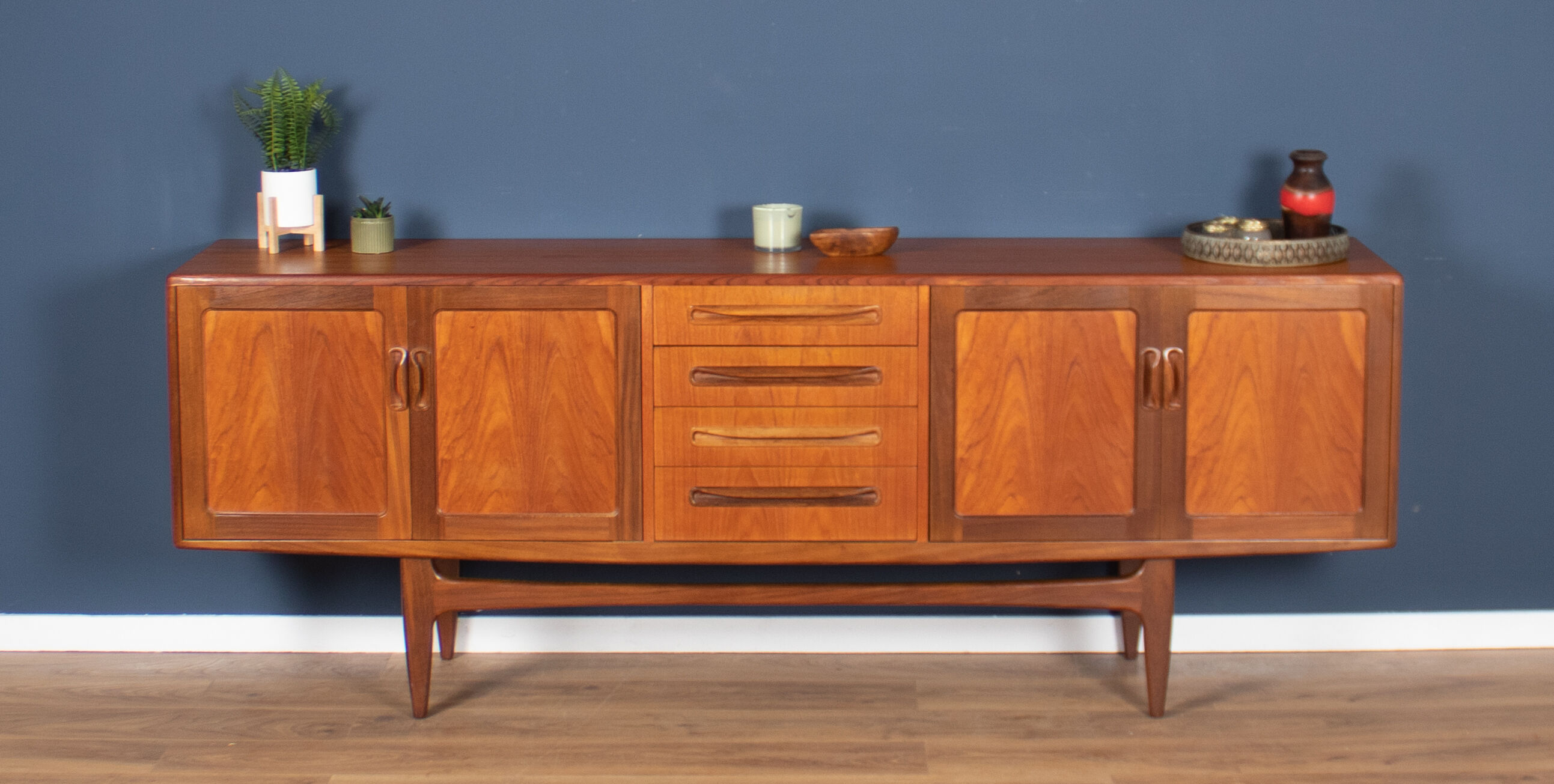 Retro Teak 1960s G Plan Fresco Long John Sideboard By Victor Wilkins