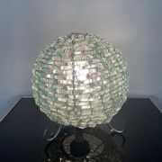 Lampe vintage boule en morceaux de verre assemblés années 70