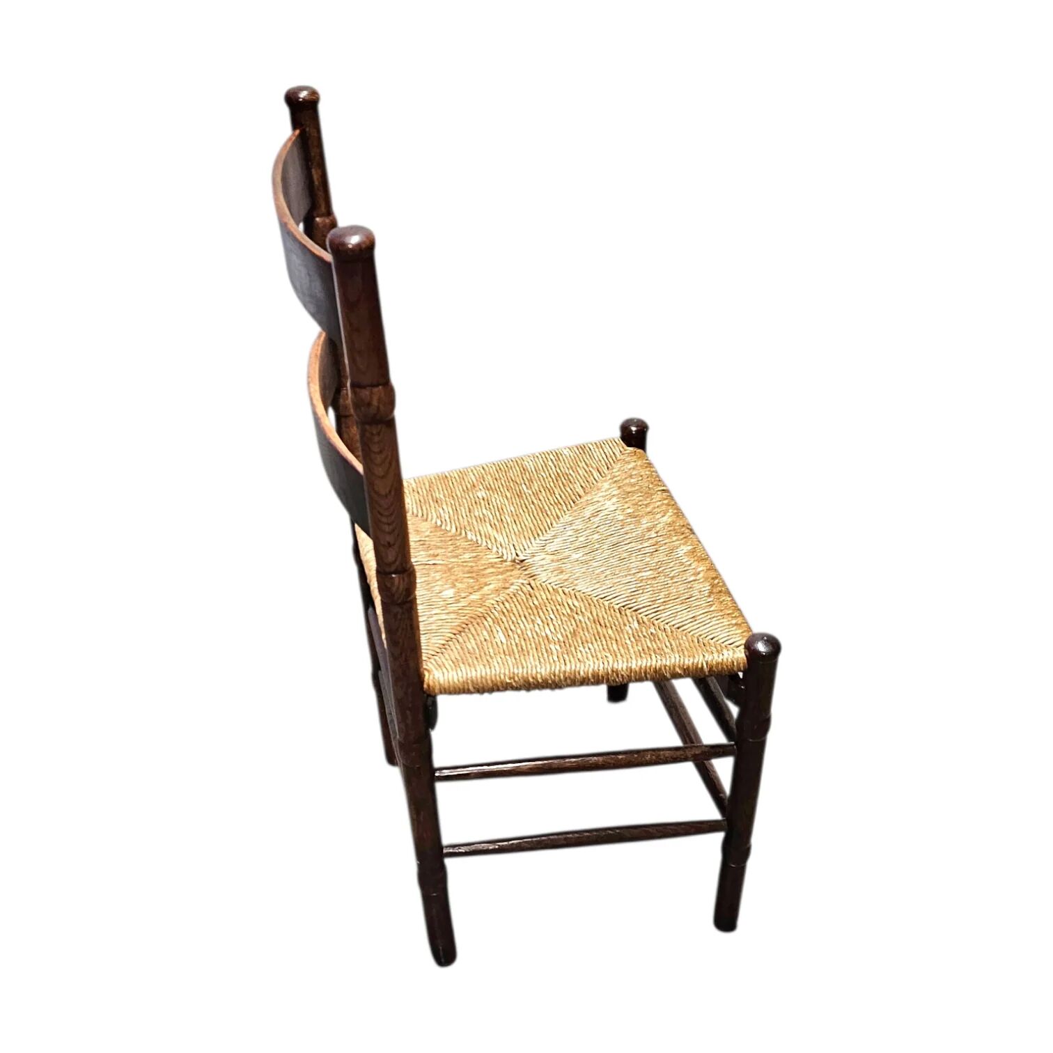 2 chaises en osier Art Déco / École d'Amsterdam / Jac Levee / milieu du siècle