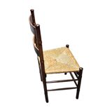 2 chaises en osier Art Déco / École d'Amsterdam / Jac Levee / milieu du siècle