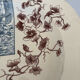 Iron earth plate sepia and blue Longchamp - iron earth storks