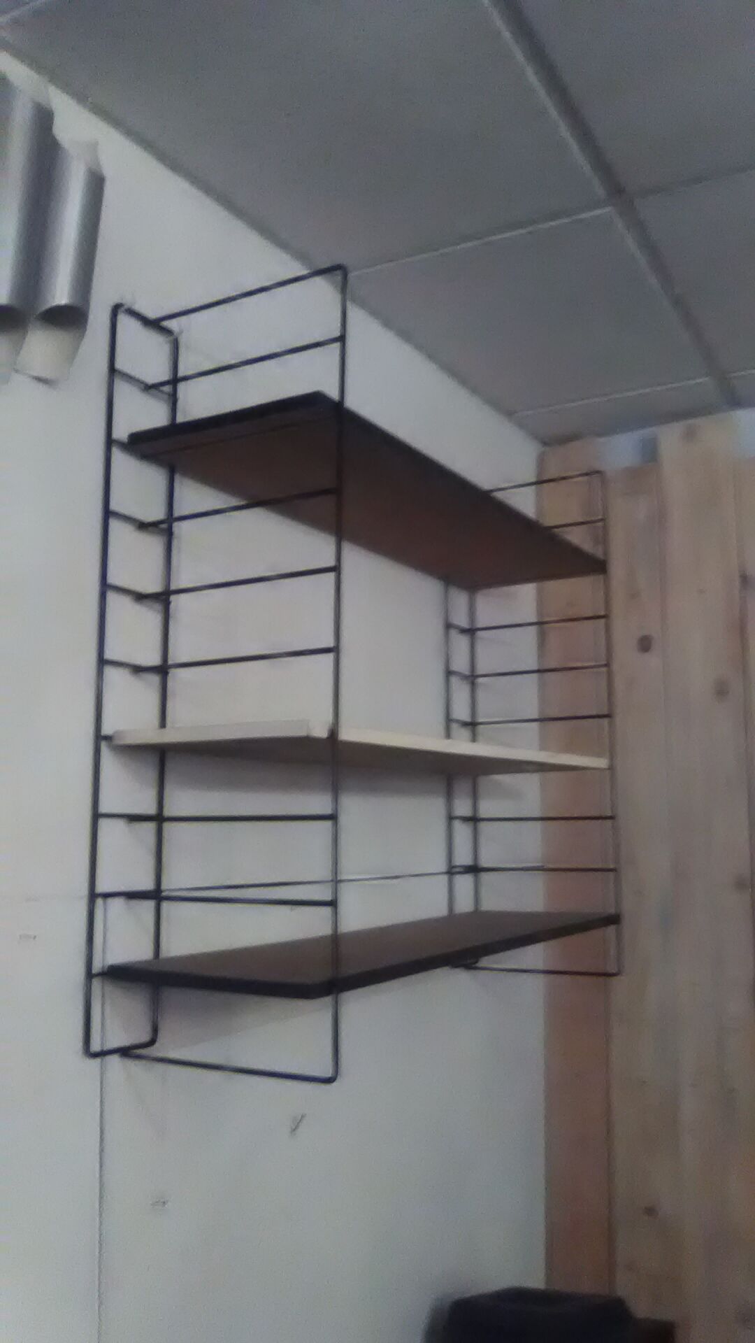 Étagère string vintage chêne