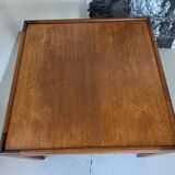 Square teak coffee table by Illum Wikkelso for N.Eilersen