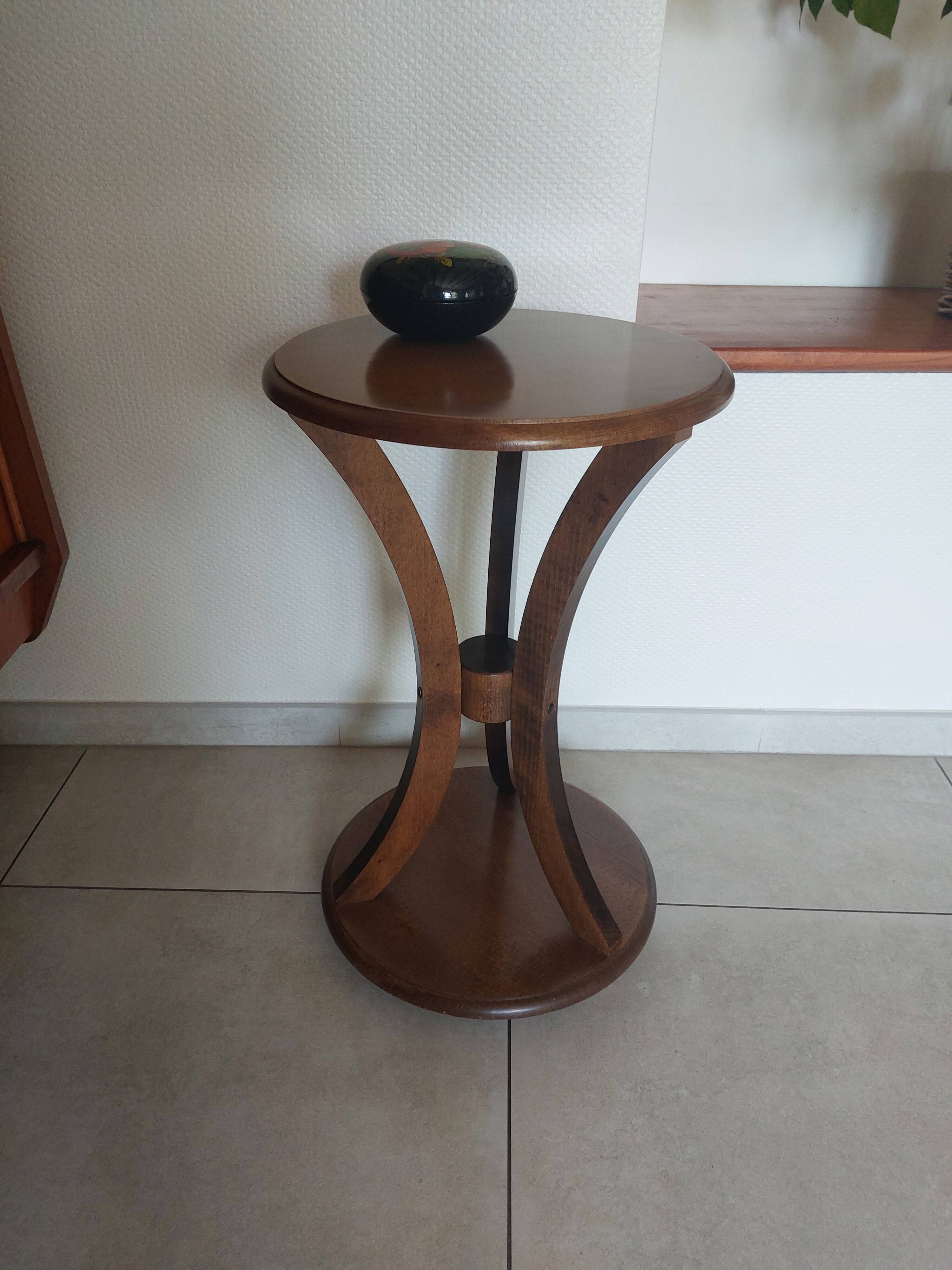 small round side table, end table