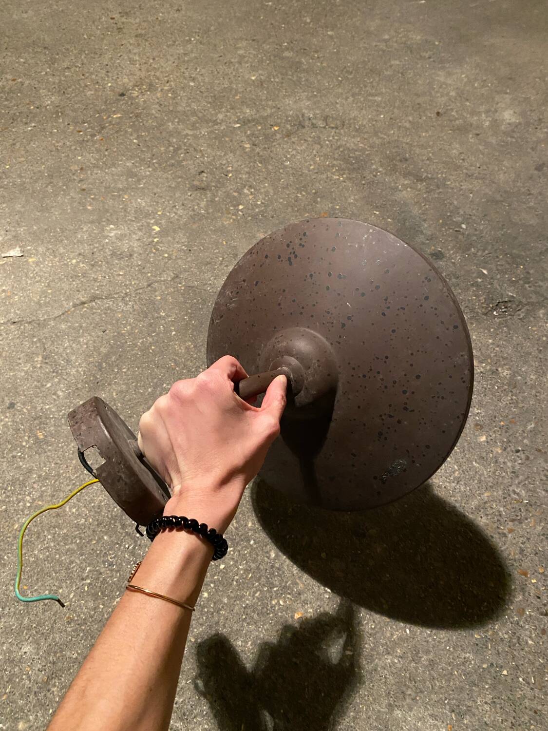 Industrial swan neck wall light