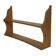 Vintage wooden wall shelve rack bookshelf in pinewood  minimalist design