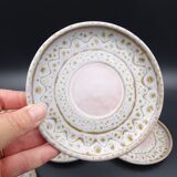 Earthenware coffee service signed Jean Austruy Vallauris around 1970 - Cups - saucers - milk pot