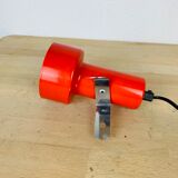Spot desk lamp red chrome rod 70s