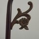 Vintage French Brass Anglepoise Table Lamp with Opaque Patterned Glass Shade 5087
