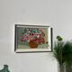 Peinture bouquet de fleurs tableau naïf