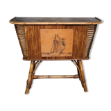 Bamboo and rattan bar 50s-60s