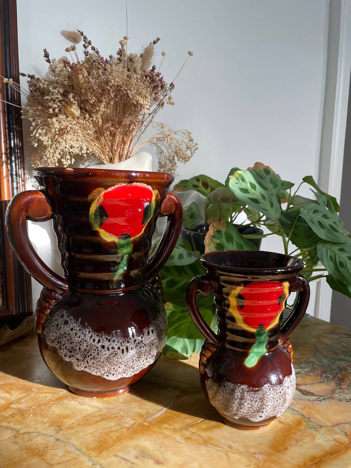 Duo of Vallauris vases