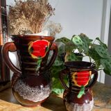 Duo of Vallauris vases