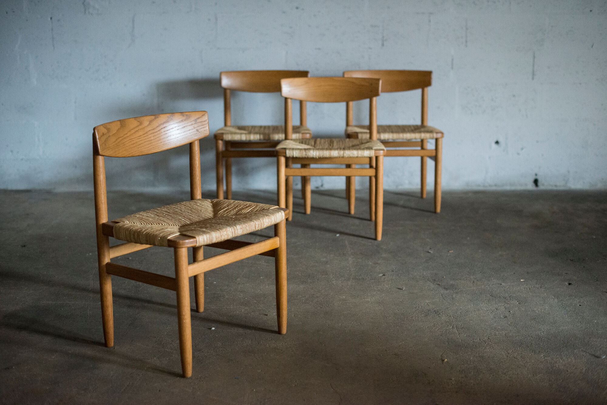 Set of 4 Borge Mogensen chairs