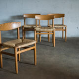 Set of 4 Borge Mogensen chairs