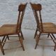 2 Chaises de style western dans leurs patines-Très bon état