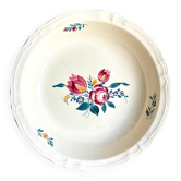 Round hollow Digoin Sarreguemines earthenware dish, "Yann" service