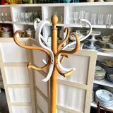 Parrot coat rack with 6 hooks in bent beech