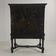 A rare early 18th-century Dutch japanned chinoiserie cabinet, circa 1700