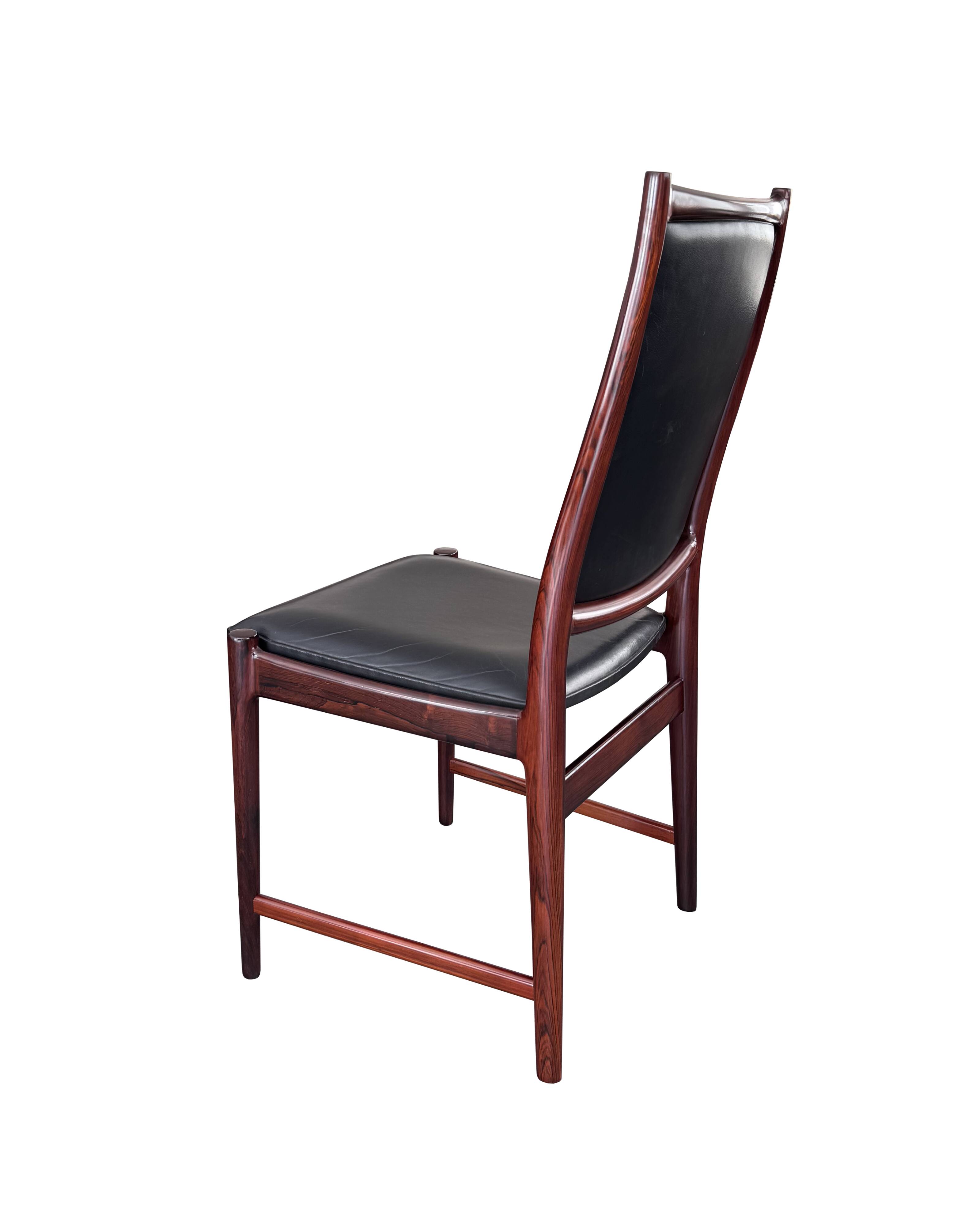 Torbjørn Afdal model "darby" rosewood dinning chairs