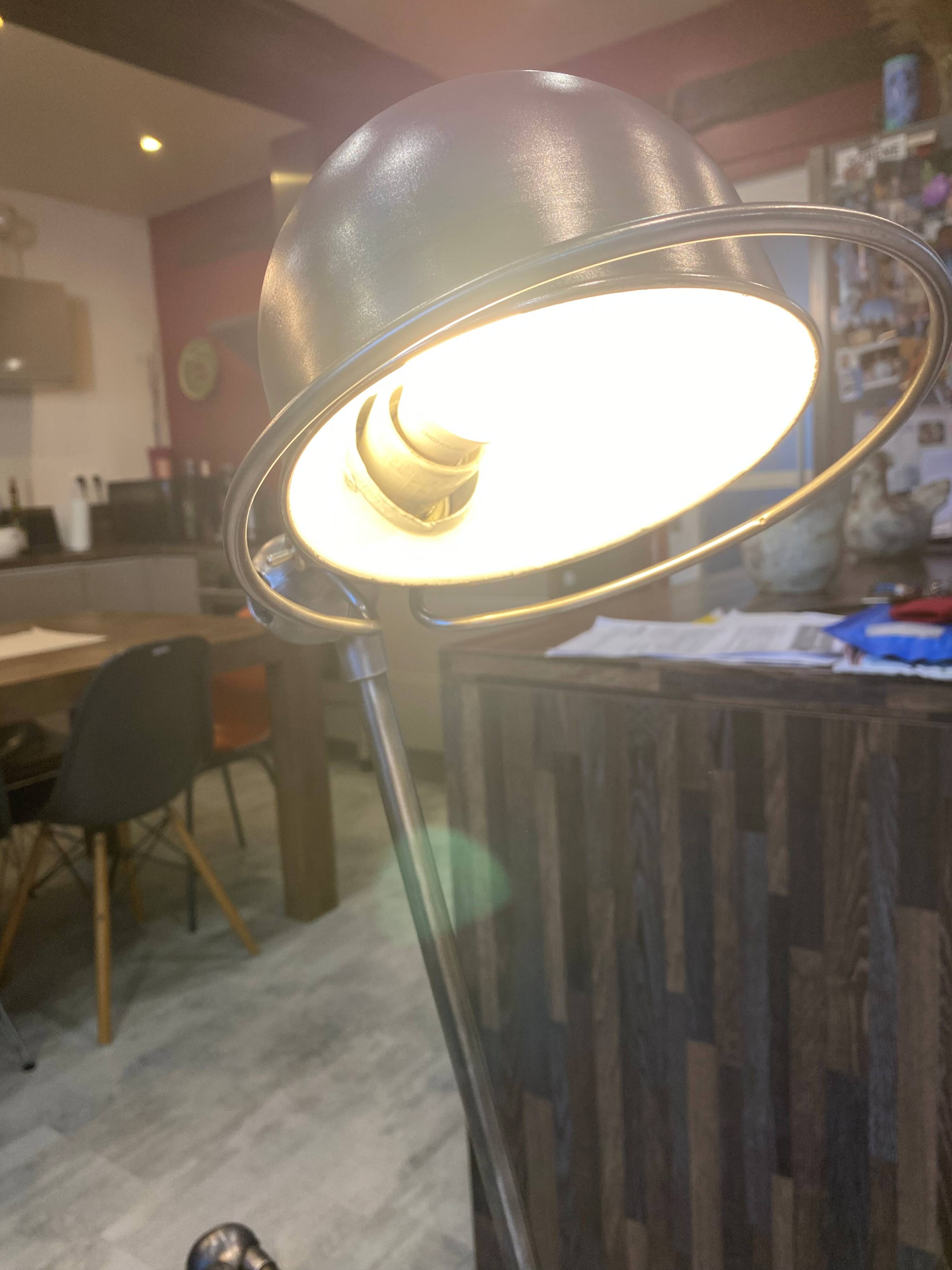 Jielde floor lamp with 5 arms, 40cm, vintage industrial graphite.