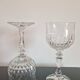 Pair of cut crystal wine glasses Schott Zwiesel