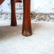 Oval cherry console table Model Babe by Vico Magistretti for De Padova Italia Year 1988