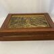 Old cigar box engraving L'Eté DECARIS rosewood early twentieth century