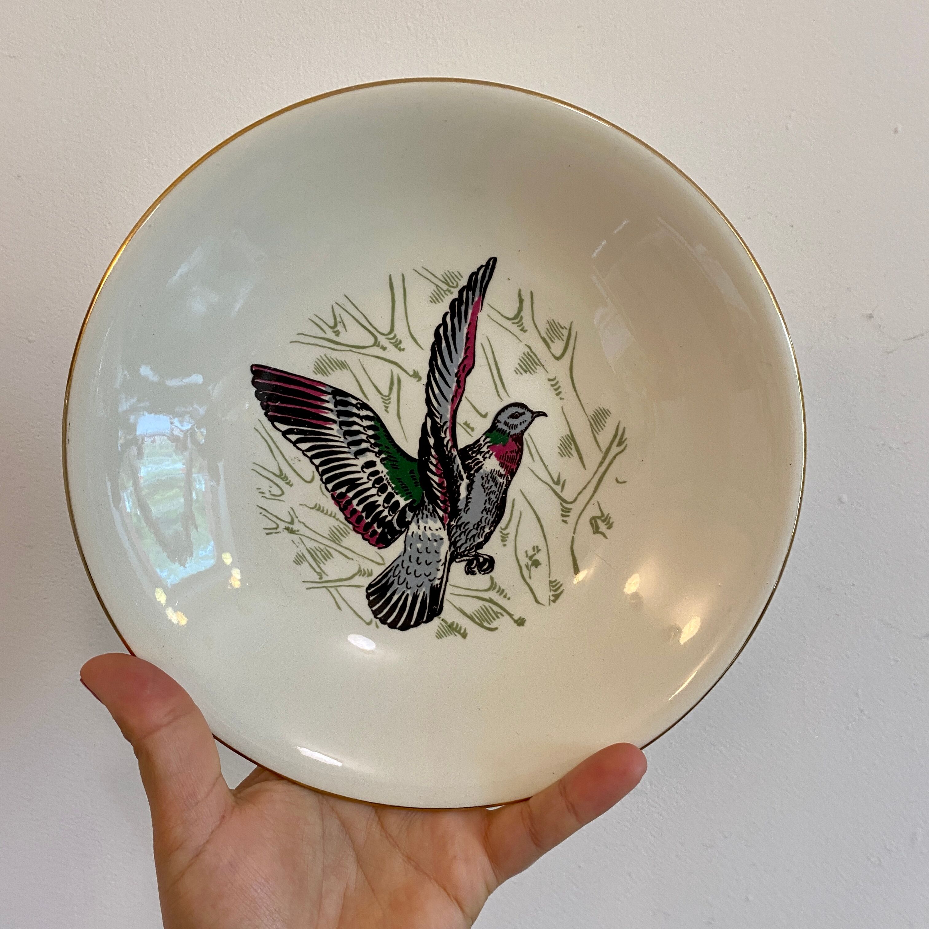 Set of 4 vintage hollow plates model Marly de Gien
