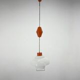 1950's Pull-down Pendant Light, Czechoslovakia