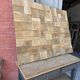 Decorative wall panel in solid oak