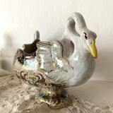 Molaroni planter, Pesaro, Italy, swans