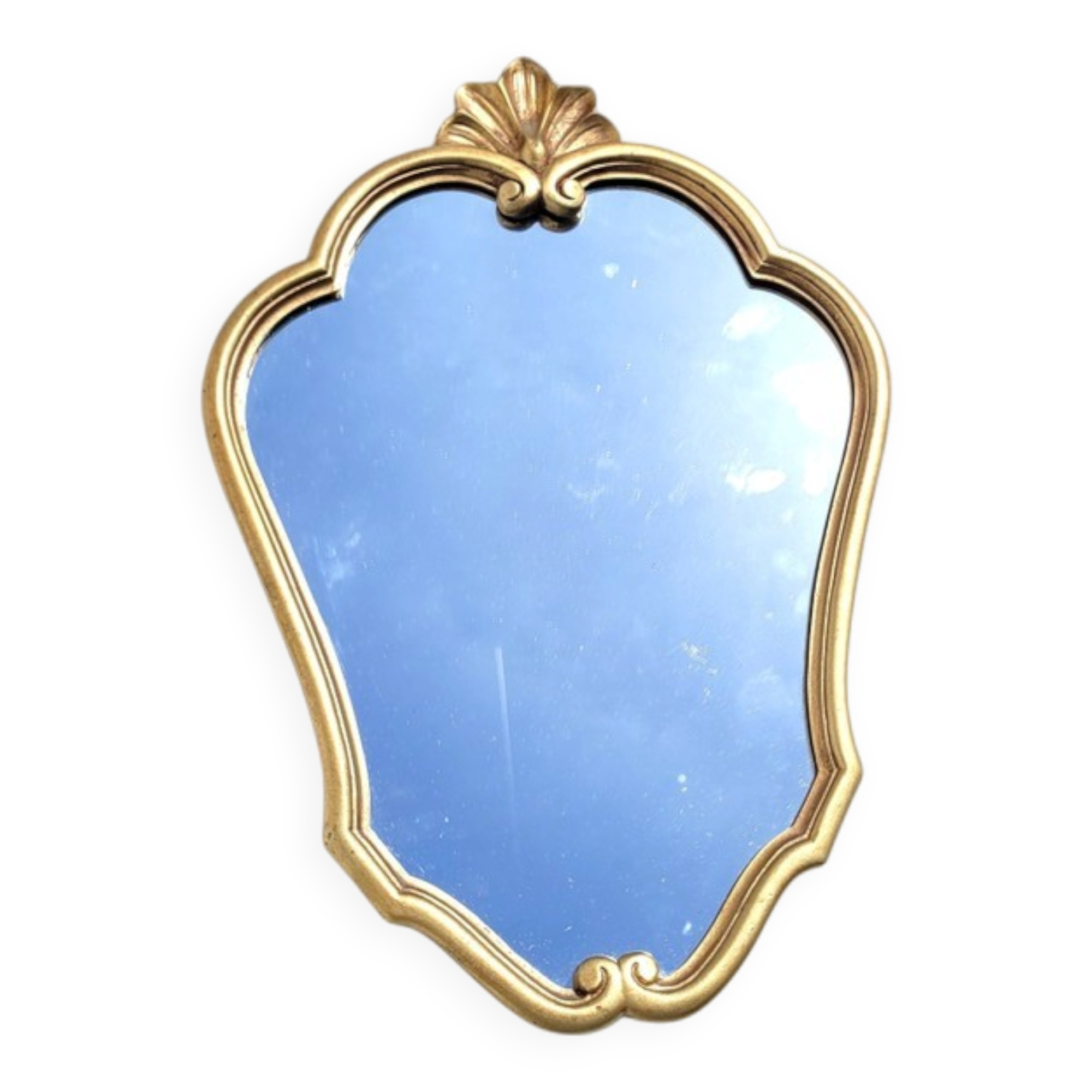 Vintage Louis XV style gold mirror 34.50cm