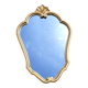 Vintage Louis XV style gold mirror 34.50cm