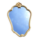 Miroir doré vintage style Louis XV 34,50cm