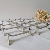 Set of 12 Christofle knife rests, Moderne 1912 model