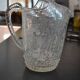 Special crackled glass pitcher with spikes