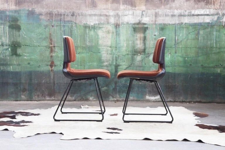 Herman Miller chair in brown wool, 1970s